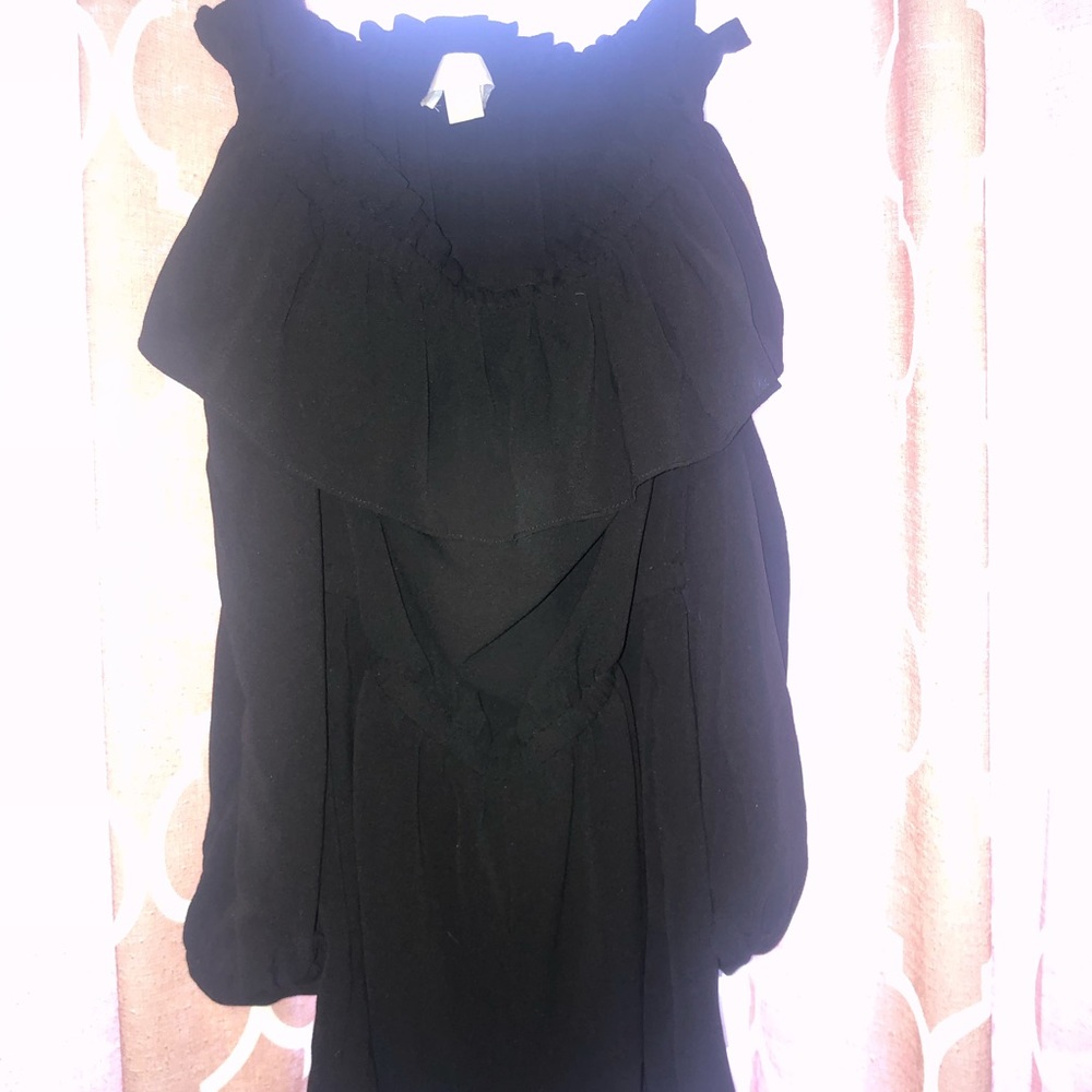 Michael Kors black off the shoulder romper